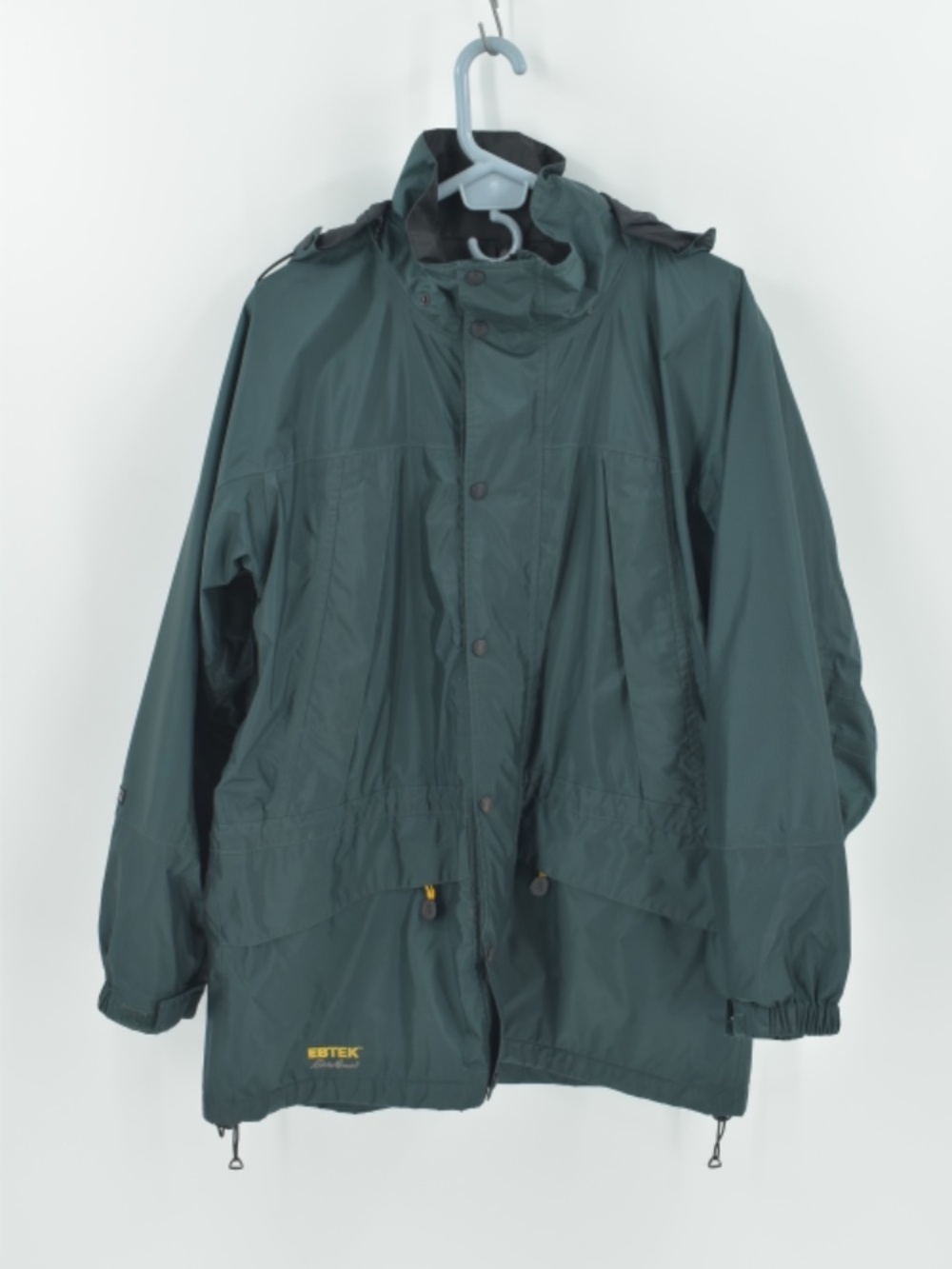 Vtg 90s Eddie Bauer EBTEK Gore-Tex Parka Jacket Hooded Green Men's Medium